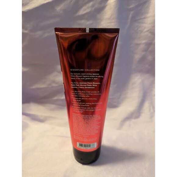 Bath & Body Works Japanese Cherry Blossom Ultra Shea Body Cream 8 Oz - Picture 2 of 2